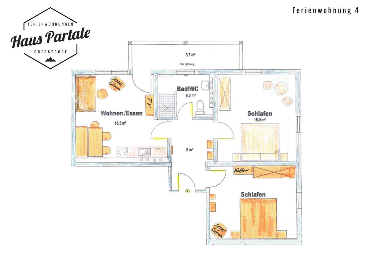 Ferienwohnung Haus Partale Oberstdorf Exterior foto